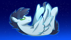 Size: 1600x900 | Tagged: safe, artist:sparkle-bubba, imported from derpibooru, soarin', falling, male, solo