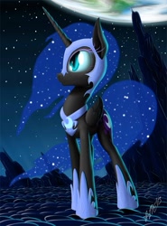 Size: 617x833 | Tagged: safe, artist:zigword, imported from derpibooru, nightmare moon, female, solo