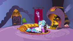 Size: 1280x720 | Tagged: safe, imported from derpibooru, princess celestia, twilight sparkle, canterlot castle