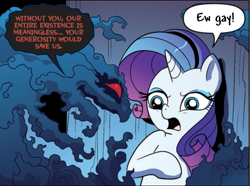 Size: 897x669 | Tagged: safe, artist:turbocharge0, edit, imported from derpibooru, rarity, comic, ew gay