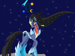 Size: 1024x768 | Tagged: safe, artist:god2000zilla, imported from derpibooru, kaiju pony, godzilla (series), ponified, rule 63, spacegodzilla