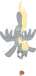 Size: 400x841 | Tagged: safe, artist:colossalstinker, imported from derpibooru, derpy hooves, pegasus, pony, female, mare, muffin, solo