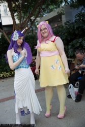 Size: 1365x2048 | Tagged: safe, imported from derpibooru, fluttershy, rarity, human, cosplay, irl, irl human, photo