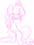 Size: 907x1194 | Tagged: safe, artist:mcsadat, imported from derpibooru, diamond tiara, blushing, embarrassed, female, monochrome, request, shy, sketch, solo