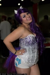 Size: 1365x2048 | Tagged: safe, artist:flirt fillies, imported from derpibooru, rarity, human, comikaze expo, cosplay, irl, irl human, photo, solo