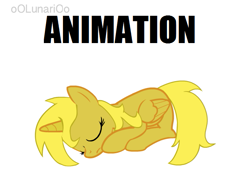 Size: 695x496 | Tagged: safe, artist:oolunarioo, imported from derpibooru, oc, oc only, oc:ticket, alicorn, pony, alicorn oc, animated at source, simple background, sleeping, solo, waking up
