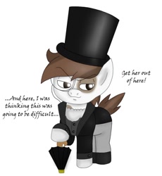 Size: 858x931 | Tagged: safe, artist:blackbewhite2k7, imported from derpibooru, pipsqueak, arkham city, batman, crossover, discorded, hat, male, oswald cobblepot, parody, solo, the penguin, top hat