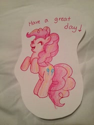 Size: 1836x2448 | Tagged: safe, imported from derpibooru, pinkie pie, earth pony, pony, female, solo, traditional art