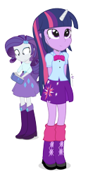 Size: 540x1080 | Tagged: safe, artist:dm29, imported from derpibooru, rarity, twilight sparkle, equestria girls, duo, fake horn, simple background, transparent background