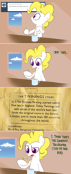 Size: 648x1577 | Tagged: safe, artist:willdrawforfood1, imported from derpibooru, surprise, ask surprise, ask, g1, tea, tumblr