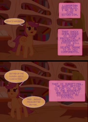 Size: 946x1310 | Tagged: safe, imported from derpibooru, scootaloo, ask-twilightvi, twilight v.i., virtual intelligence