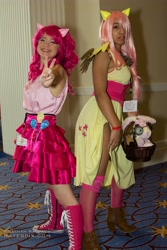 Size: 2512x3768 | Tagged: safe, imported from derpibooru, fluttershy, pinkie pie, human, cosplay, irl, irl human, photo