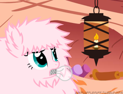 Size: 650x500 | Tagged: safe, imported from derpibooru, oc, oc only, oc:fluffle puff, tumblr:ask fluffle puff, bulb, candle, lamp, lightbulb, solo