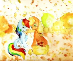 Size: 1903x1597 | Tagged: safe, artist:chiuuchiuu, imported from derpibooru, applejack, rainbow dash