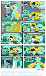 Size: 702x1138 | Tagged: safe, artist:invisibleguy-ponyman, artist:ponymaan, imported from derpibooru, lyra heartstrings, oc, oc:ponyman, comic:by skywalker's hand, comic