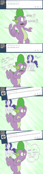 Size: 1000x4000 | Tagged: safe, artist:fledgex, artist:php120, imported from derpibooru, rarity, spike, ask, comic, female, male, shipping, sparity, straight, the right-hand dragon, tumblr