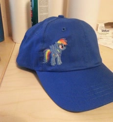 Size: 964x1044 | Tagged: safe, artist:ethepony, imported from derpibooru, rainbow dash, embroidery, hat