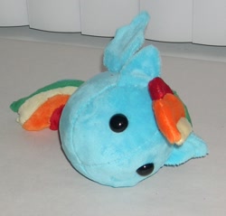 Size: 800x764 | Tagged: safe, artist:bladespark, imported from derpibooru, rainbow dash, blob, irl, photo, plushie, rainball, solo