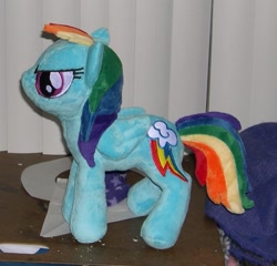 Size: 904x868 | Tagged: safe, artist:bladespark, imported from derpibooru, rainbow dash, irl, photo, plushie, solo