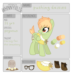 Size: 795x836 | Tagged: safe, artist:ivyhaze, imported from derpibooru, oc, oc only, oc:pushing daisies, solo