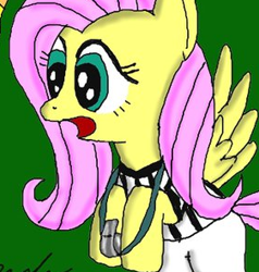 Size: 281x295 | Tagged: safe, artist:pheeph, imported from derpibooru, fluttershy, female, referee, referee fluttershy, solo, whistle, whistle necklace