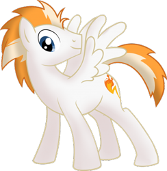 Size: 487x500 | Tagged: safe, artist:thunderwing, imported from derpibooru, fire streak, pegasus, pony, male, simple background, solo, stallion, transparent background