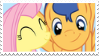 Size: 99x56 | Tagged: safe, artist:oochocolateoo, imported from derpibooru, flash sentry, fluttershy, deviantart stamp, female, flutterflash, male, shipping, stamp, straight