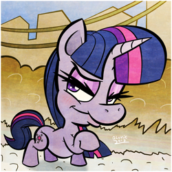 Size: 720x720 | Tagged: safe, artist:qluvic, imported from derpibooru, twilight sparkle, female, solo