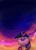 Size: 1024x1417 | Tagged: safe, artist:ghst-qn, imported from derpibooru, twilight sparkle, pony, unicorn, female, floppy ears, sky, solo, stars, twilight (astronomy), vertigo