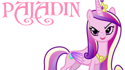 Size: 1280x720 | Tagged: safe, imported from derpibooru, princess cadance, female, image macro, simple background, solo, text, warcraft, white background, world of warcraft