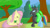 Size: 1024x576 | Tagged: safe, artist:dashermkii, imported from derpibooru, fluttershy, rainbow dash, changeling, duo