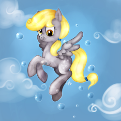 Size: 1000x1000 | Tagged: safe, artist:trefleix, imported from derpibooru, derpy hooves, pegasus, pony, crystallized, female, mare, solo