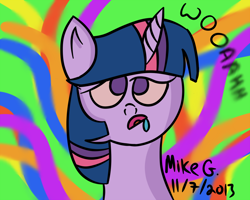 Size: 1920x1536 | Tagged: safe, artist:skweebl, imported from derpibooru, twilight sparkle, high, solo, trippy