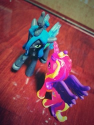 Size: 768x1024 | Tagged: safe, artist:naoki, imported from derpibooru, princess cadance, queen chrysalis, blind bag, female, irl, photo, toy