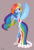 Size: 1024x1499 | Tagged: safe, artist:twitchykismet, imported from derpibooru, rainbow dash, pegasus, pony, the best night ever, clothes, dress, female, gala dress, solo