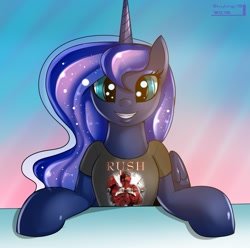 Size: 1031x1023 | Tagged: safe, artist:skyart301, artist:skyline19, imported from derpibooru, princess luna, clothes, female, rush, rush (band), shirt, solo