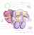 Size: 475x490 | Tagged: safe, artist:haute-claire, imported from derpibooru, dinky hooves, ruby pinch, pony, unicorn, ask ruby pinch, dinkypinch, female, filly, lesbian, shipping, stars, tumblr