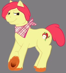 Size: 2700x3000 | Tagged: safe, artist:melinda chovexani, imported from derpibooru, apple bloom, pony, applebuck, male, rule 63, solo, stallion