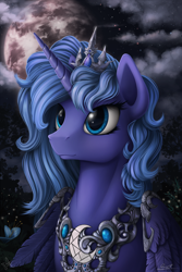 Size: 1500x2250 | Tagged: safe, artist:1jaz, artist:yakovlev-vad, imported from derpibooru, princess luna, alicorn, pony, female, mare, s1 luna, solo