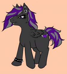 Size: 1468x1636 | Tagged: safe, artist:melinda chovexani, imported from derpibooru, oc, oc only, pony, female, filly, mare, punk, rebel, solo