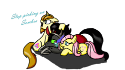 Size: 1191x671 | Tagged: safe, artist:midthechaosprincess, imported from derpibooru, fluttershy, king sombra, oc, crying, text, vector