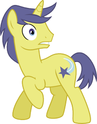 Size: 454x579 | Tagged: safe, artist:chainchomp2, imported from derpibooru, comet tail, pony, unicorn, princess twilight sparkle (episode), .svg available, absurd resolution, background pony, looking back, male, raised hoof, simple background, solo, stallion, transparent background, vector