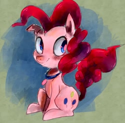 Size: 1146x1128 | Tagged: safe, artist:spanish-scoot, imported from derpibooru, pinkie pie, collar, female, solo