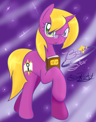 Size: 1168x1478 | Tagged: safe, artist:wishdream, imported from derpibooru, oc, oc only, oc:bright star, pony, unicorn, bright star, glasses, solo