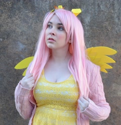 Size: 3012x3130 | Tagged: safe, artist:lochlan o'neil, imported from derpibooru, fluttershy, human, cosplay, irl, irl human, photo, solo