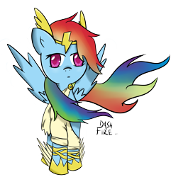 Size: 2887x2994 | Tagged: safe, artist:dashfire, imported from derpibooru, rainbow dash, clothes, costume, female, hermes, solo