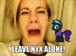 Size: 478x354 | Tagged: safe, imported from derpibooru, oc, oc only, oc:nyx, alicorn, pony, alicorn oc, meme, op is trying to start shit, whining, wtf