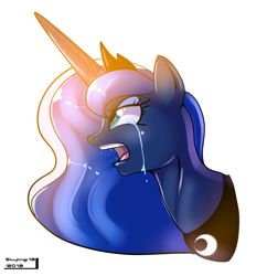 Size: 1717x1774 | Tagged: safe, artist:skyart301, artist:skyline19, imported from derpibooru, princess luna, bust, crying, female, simple background, solo