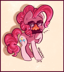 Size: 737x830 | Tagged: safe, artist:velexane, imported from derpibooru, pinkie pie, female, glasses, groucho mask, solo