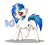 Size: 2800x2500 | Tagged: safe, artist:pastelflakes, imported from derpibooru, dj pon-3, vinyl scratch, female, magic, solo